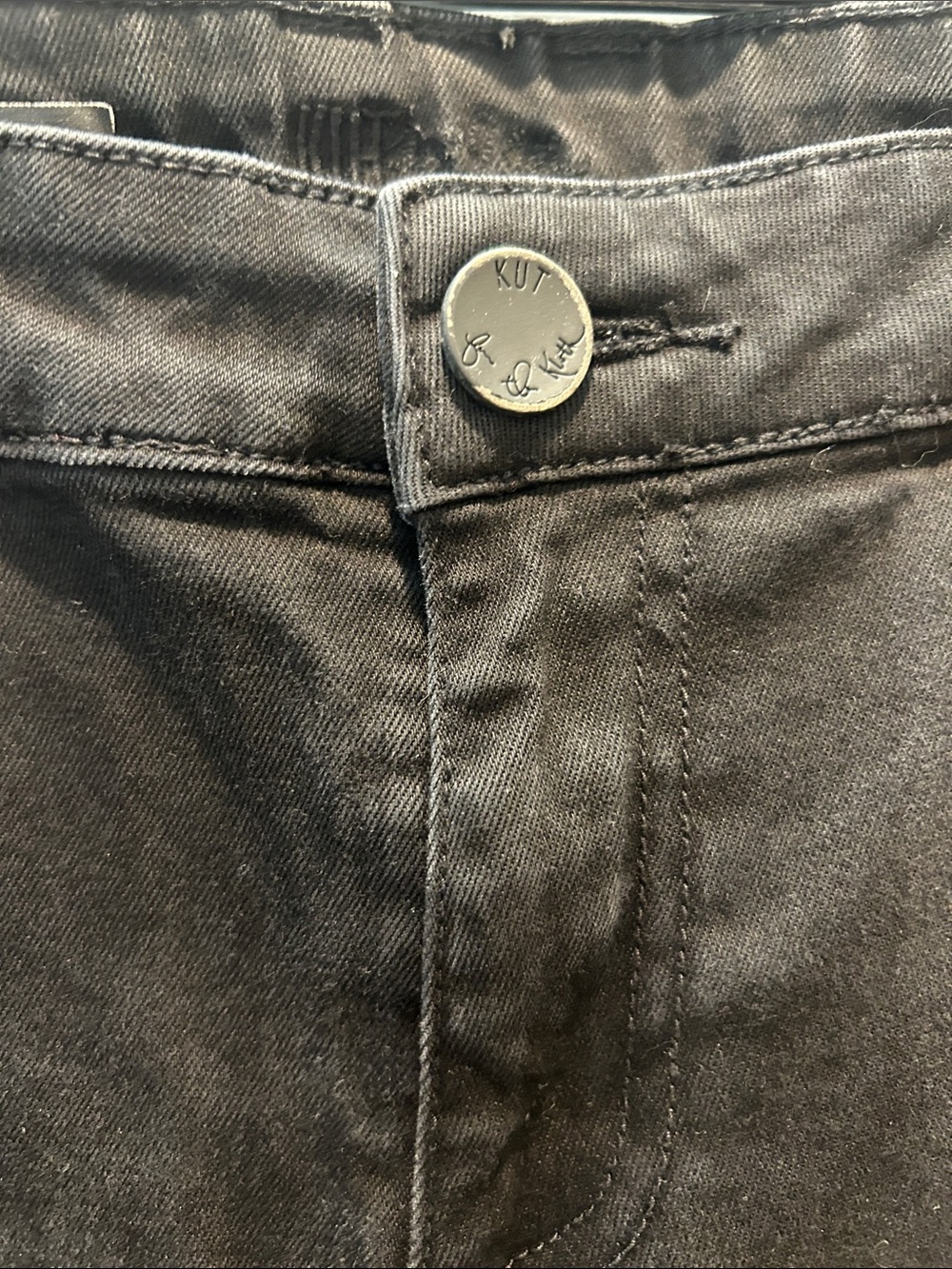KUT From The Kloth Natalie Fab AB High Rise Bootcut Jeans Black Size 14 - Picture 6 of 13